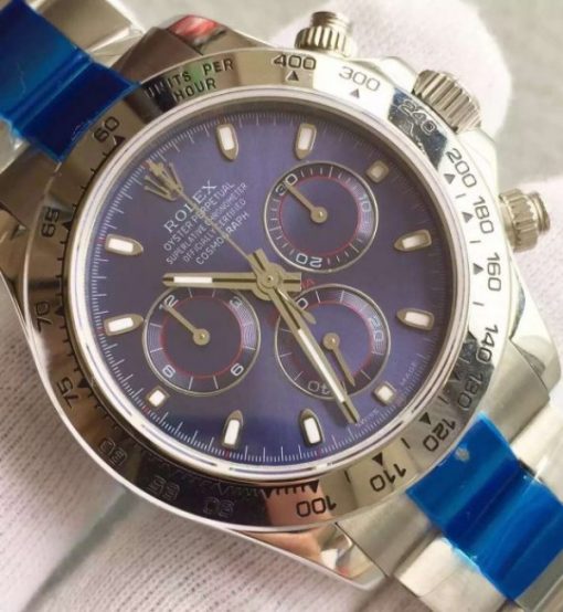 Replica Rolex Daytona Baselworld 116509 Blue Dial SS Bracelet A4130 - Image 3