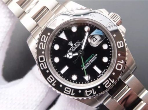 Replica Rolex GMT-Master II 116710 LN Black Ceramic Noob A3186 - Image 2