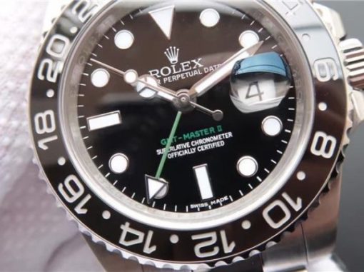 Replica Rolex GMT-Master II 116710 LN Black Ceramic Noob A3186 - Image 4