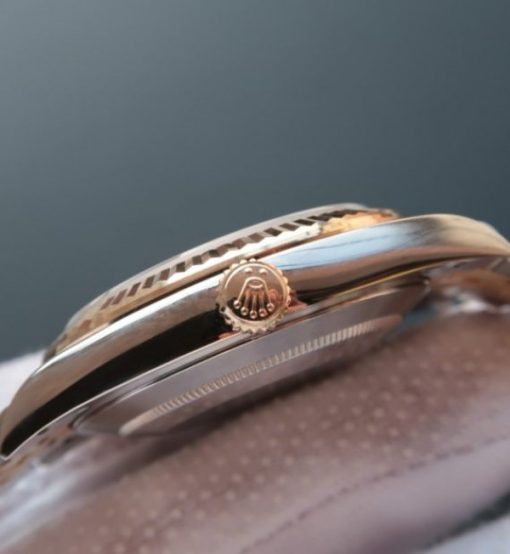 Replica Rolex DateJust 41mm 126333 Noob RG Wrapped RG Dial Diamonds Markers SS/RG Bracelet A3235 - Image 4