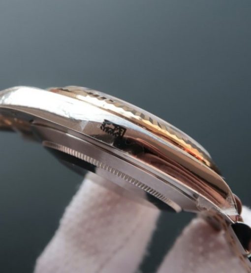 Replica Rolex DateJust 41mm 126333 Noob RG Wrapped RG Dial Diamonds Markers SS/RG Bracelet A3235 - Image 5