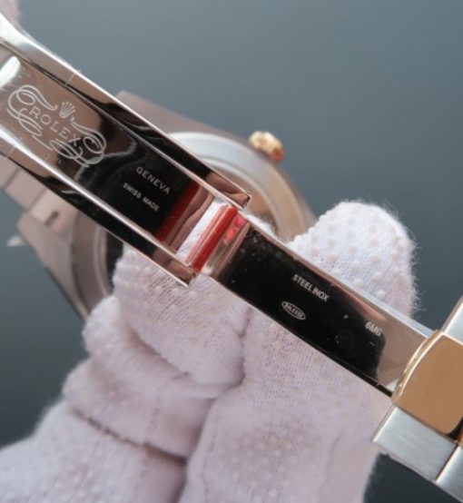 Replica Rolex DateJust 41mm 126333 Noob RG Wrapped RG Dial Diamonds Markers SS/RG Bracelet A3235 - Image 7