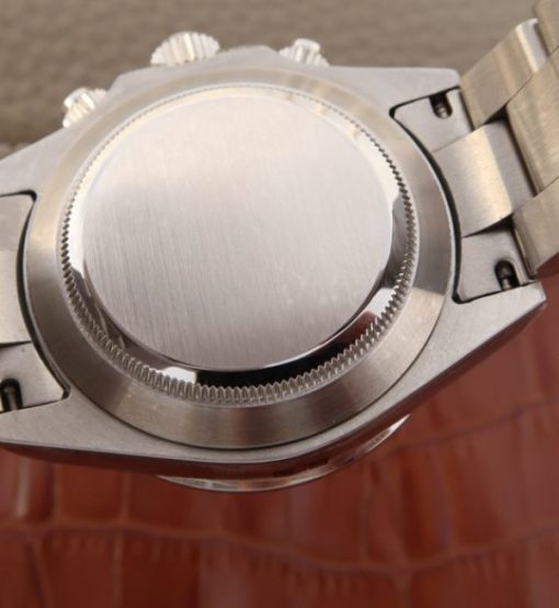 Replica Rolex Daytona 116599 Colorful Crystal Bezel Black Dial SS Bracelet A7750 - Image 6