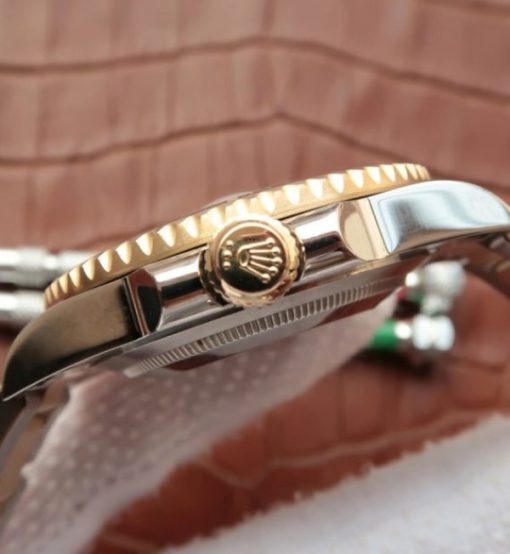 Replica Rolex Submariner 116613 LN Noob Black Dial Diamonds Markers SS/YG Bracelet A3135 - Image 4