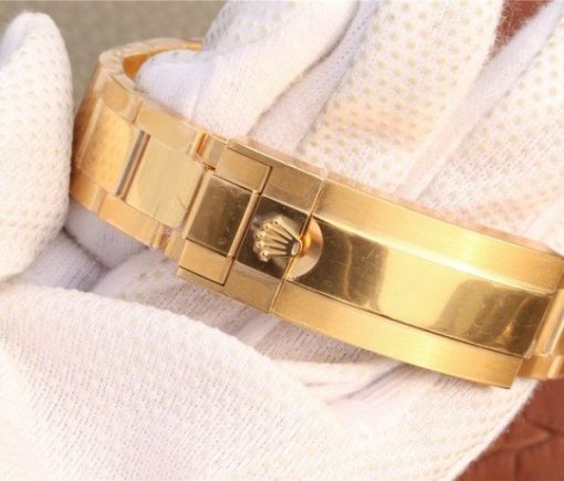 Replica Rolex Submariner 116613 LB Noob YG Wrapped Blue Dial YG Wrapped Bracelet Eta2836 - Image 19