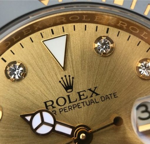 Replica Rolex Submariner 116613 LN Diamonds Markers YG Dial SS/YG Bracelet Eat2836 - Image 4
