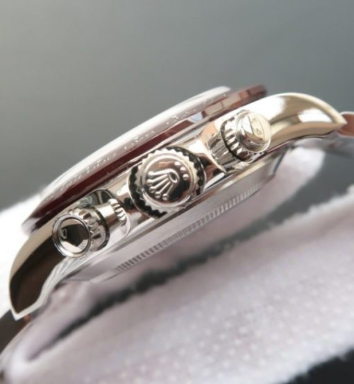 Replica Rolex Daytona 116506 Brown Ceramic Bezel Deep Ice Blue Dial SS Bracelet A4130 - Image 4