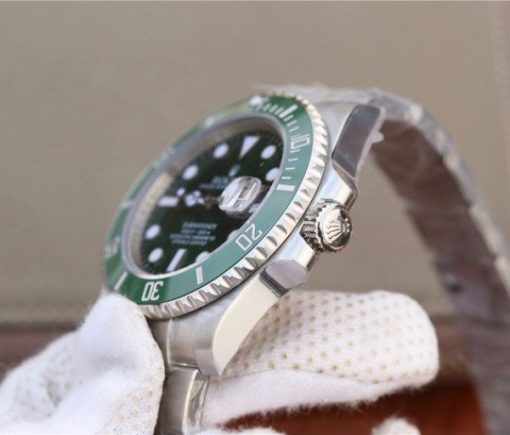 Replica Rolex Submariner 116610 LV Green Ceramic VRF SS Bracelet A2836 - Image 5