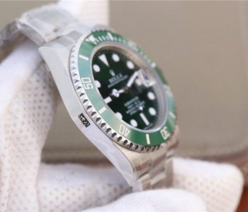 Replica Rolex Submariner 116610 LV Green Ceramic VRF SS Bracelet A2836 - Image 6