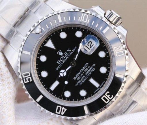 Replica Rolex Submariner 116610 LN Black Ceramic VRF SS Bracelet A2836 - Image 3