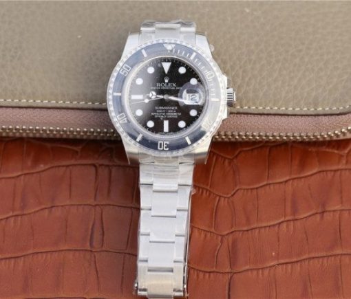 Replica Rolex Submariner 116610 LN Black Ceramic VRF SS Bracelet A2836 - Image 10
