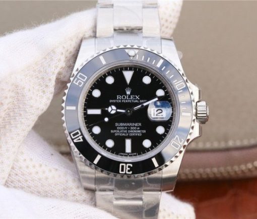 Replica Rolex Submariner 116610 LN Black Ceramic VRF SS Bracelet A2836
