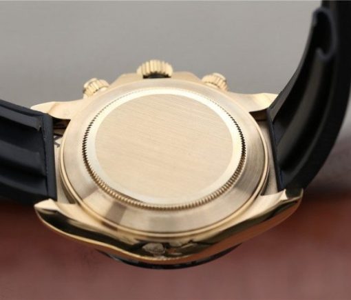 Replica Rolex Daytona 116518 Noob YG/Black Dial Rubber Strap A7750 - Image 9
