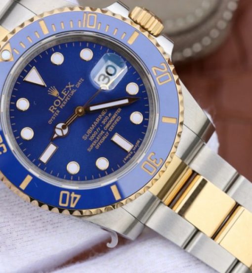 Replica Rolex Submariner 116613 LB Noob YG Wrapped Blue Dial SS/YG Bracelet A3135 - Image 2