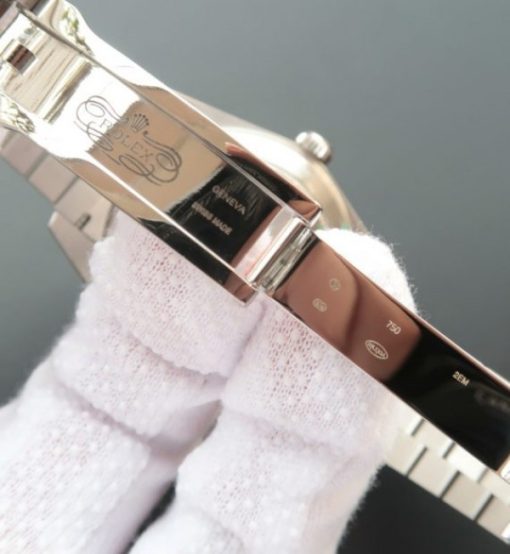 Replica Rolex Day-Date II SS Silver Dial SS Bracelet A3255 - Image 6