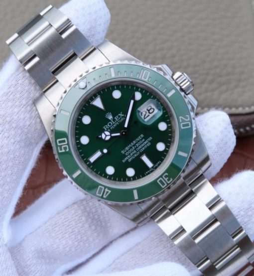 Replica Rolex Submariner 116610 LV Green Ceramic V7 Noob A3135 - Image 2