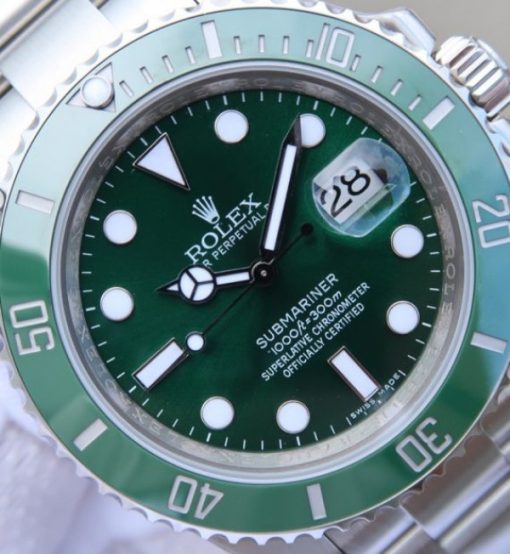 Replica Rolex Submariner 116610 LV Green Ceramic V7 Noob A3135 - Image 3