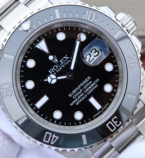 Replica Rolex Submariner 116610 LN Black Ceramic V7 Noob A3135 - Image 2