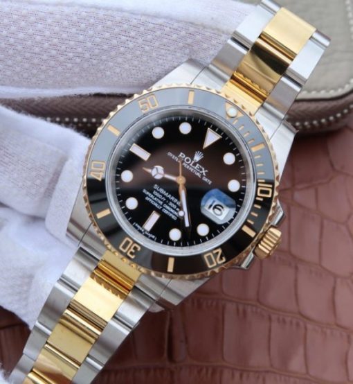 Replica Rolex Submariner 116613 LN Noob Black Dial SS/YG Bracelet A3135 - Image 2