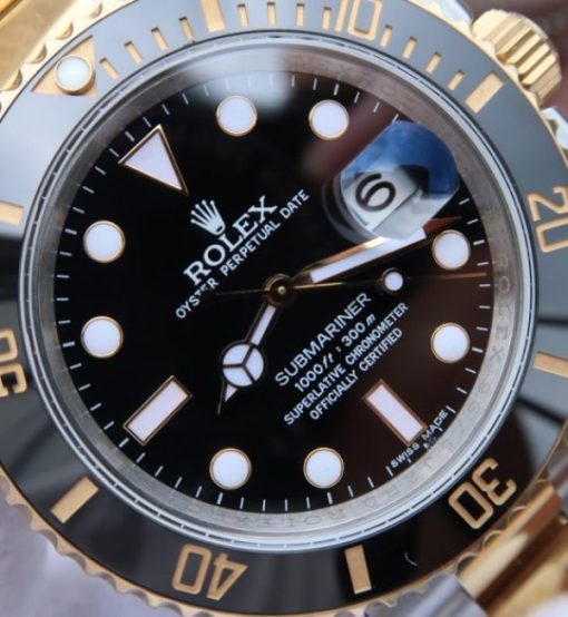 Replica Rolex Submariner 116613 LN Noob Black Dial SS/YG Bracelet A3135 - Image 3