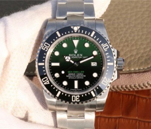 Replica Rolex Sea-Dweller DEEPSEA 116660 D-Green Noob A2836