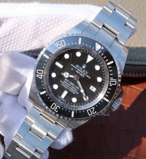 Replica Rolex Sea-Dweller DEEPSEA 116660 Black Ceramic Noob V7 SA3135 - Image 2