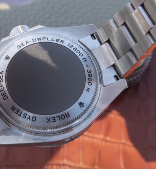 Replica Rolex Sea-Dweller DEEPSEA 116660 Black Ceramic Noob V7 SA3135 - Image 6