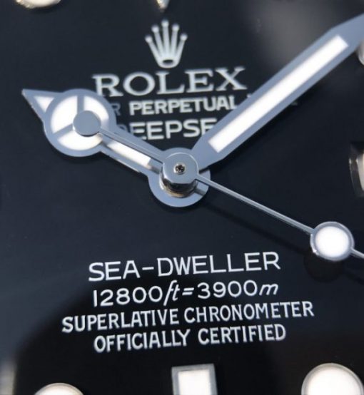 Replica Rolex Sea-Dweller DEEPSEA 116660 Black Ceramic Noob V7 SA3135 - Image 9