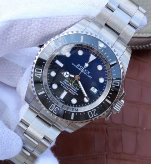 Replica Rolex Sea-Dweller DEEPSEA 116660 D-BLUE  Noob V7 SA3135 - Image 2