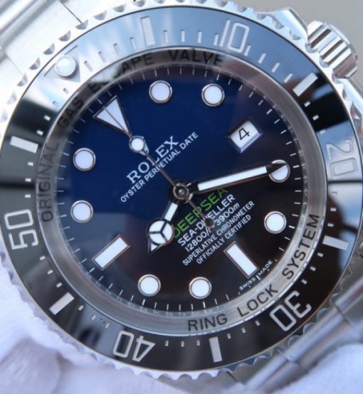 Replica Rolex Sea-Dweller DEEPSEA 116660 D-BLUE  Noob V7 SA3135 - Image 3