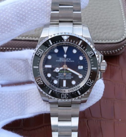 Replica Rolex Sea-Dweller DEEPSEA 116660 D-BLUE  Noob V7 SA3135