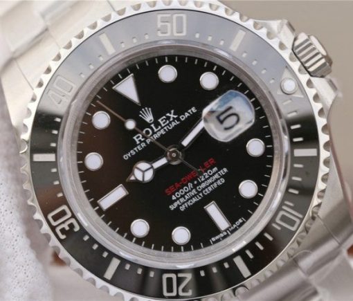 Replica Rolex Sea-Dweller DEEPSEA 116660 Black Ceramic Noob A2836 - Image 3