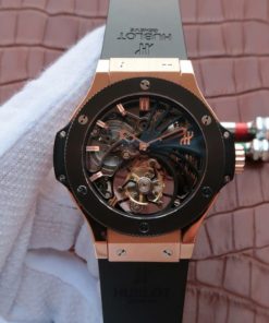 Replica Hublot Big Bang Ceramic Bezel Skeleton Tourbillon RG