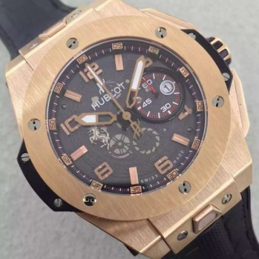Replica Hublot Big Bang Ferrari Limited Edition RG Black Dial Black Rubber Strap A7753 - Image 3