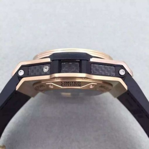 Replica Hublot Big Bang Ferrari Limited Edition RG Black Dial Black Rubber Strap A7753 - Image 5