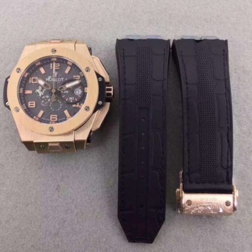 Replica Hublot Big Bang Ferrari Limited Edition RG Black Dial Black Rubber Strap A7753 - Image 8