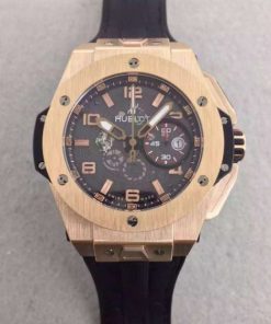 Replica Hublot Big Bang Ferrari Limited Edition RG Black Dial Black Rubber Strap A7753