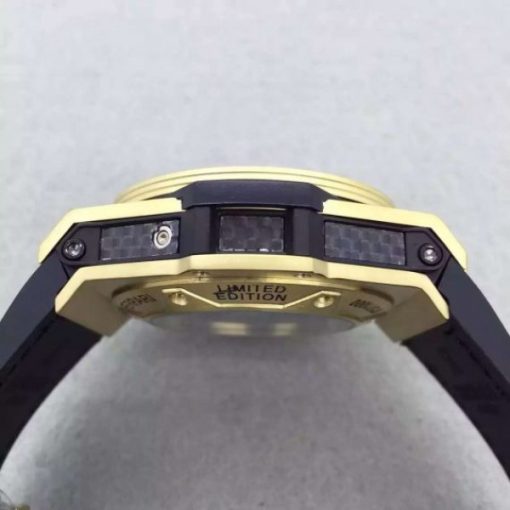 Replica Hublot Big Bang Ferrari Limited Edition YG Black Dial Black Rubber Strap A7753 - Image 5