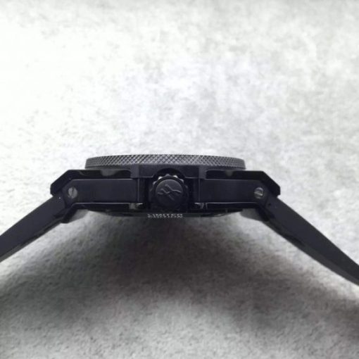 Replica Hublot Big Bang Tourbillon Ceramic Case Black Dial Rubber Strap - Image 5