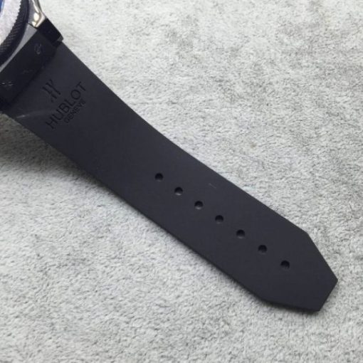 Replica Hublot Big Bang Tourbillon Ceramic Case Black Dial Rubber Strap - Image 6