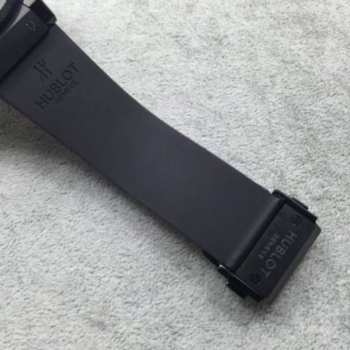 Replica Hublot Big Bang Tourbillon Ceramic Case Black Dial Rubber Strap - Image 7