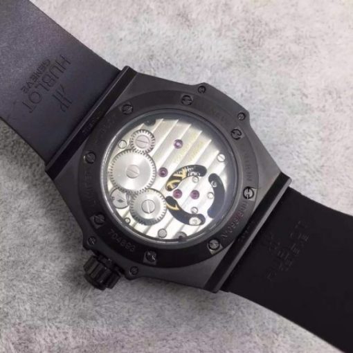 Replica Hublot Big Bang 44mm Vendome Real Tourbillon Ceramic Case Black Gummy - Image 5