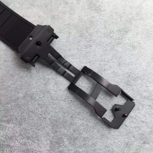 Replica Hublot Big Bang 44mm Vendome Real Tourbillon Ceramic Case Black Gummy - Image 8