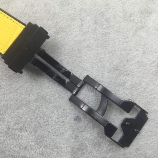 Replica Hublot Big Bang King Power 48mm PVD Black Dial Yellow Hands Gummy Strap A7750 - Image 8