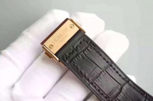 Replica Hublot Big Bang 44mm Vendome Real Tourbillon Rose Gold Black Gummy - Image 8