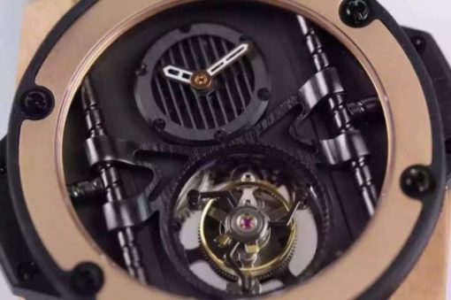 Replica Hublot Big Bang 44mm Vendome Real Tourbillon Rose Gold Black Rubber Strap - Image 3