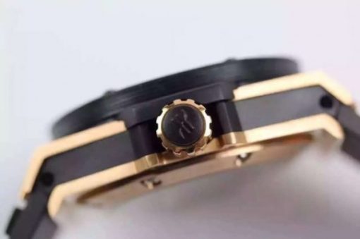 Replica Hublot Big Bang 44mm Vendome Real Tourbillon Rose Gold Black Rubber Strap - Image 5
