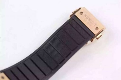 Replica Hublot Big Bang 44mm Vendome Real Tourbillon Rose Gold Black Rubber Strap - Image 8