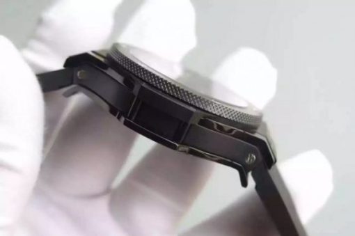 Replica Hublot Big Bang Tourbillon PVD Black Textured Dial Black Rubber Strap - Image 6