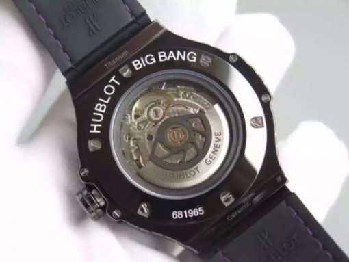 Replica Hublot Big Bang 41mm Tutti Frutti Maroon Caviar on Gummy Strap A2824 - Image 6